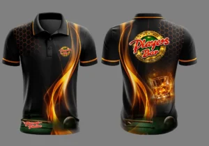 Players Polo Shirt premium bar merchandise TYPE 4 updated grey background